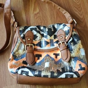 Buckle Sequin Crossbody purse